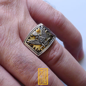 Ring for Scottish Rite 32nd Degree - Handmade Jewelry - Masonic Ring - Handmade Unique Esoteric Jewelry - Men's Jewelry