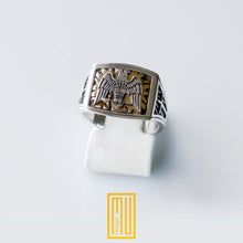 Scottish Rite Ring 14K Rose Gold, 925K Sterling Silver - Handmade Freemason Jewelry