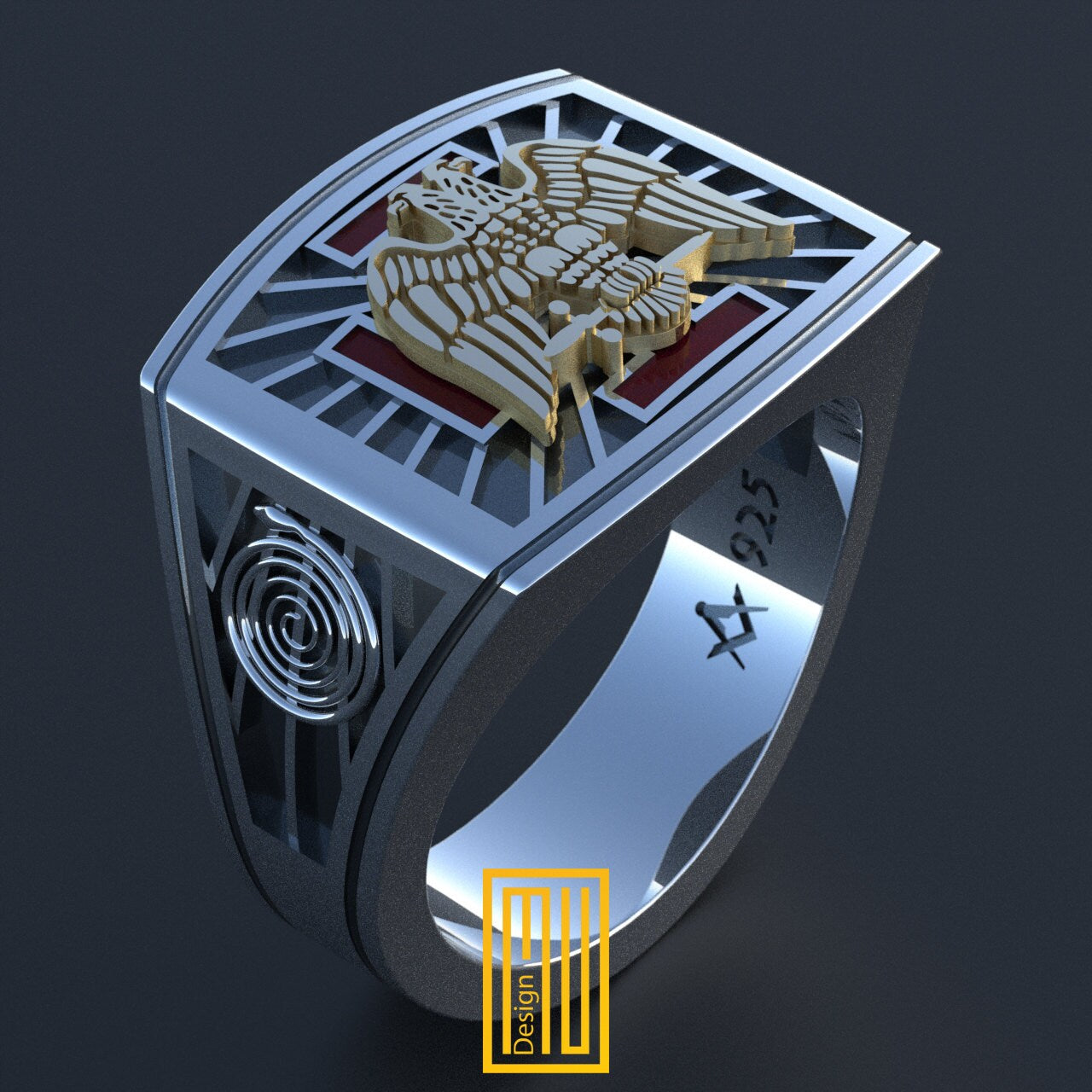 Scottish Rite Masonic Ring for 30th Degree1