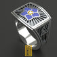 Forget Me Not Ring With Enamel
