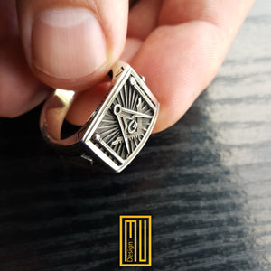 Ring with Solid Sterling Silver and Brass