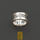 Ring with Acacia Symbols 18k White gold and Rose Gold