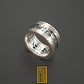 Ring with Acacia Symbols 18k White gold and Rose Gold