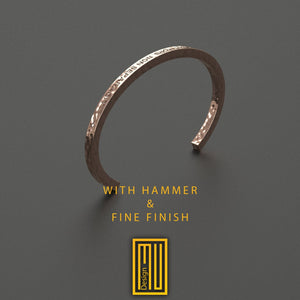 Masonic Copper Bracelet - Handmade Men's Jewelry,  Aesthetic Jewelry and Esoteric Jewelry for Men, Leather Bracelet