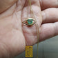 Masonic Necklace All Seeing Eye with Emerald 18k Gold - Masonic Design, Handmade Jewelry, Custom Gift