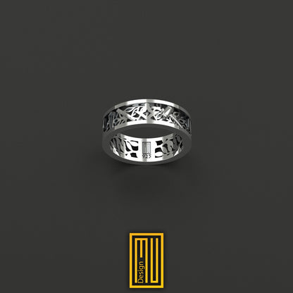 Masonic Ring with Gold and Silver