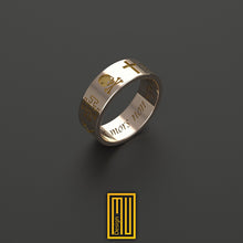 Civil War Ring with Old Masonic Symbols 8k, 14k or 18k Rose Gold (New Edition)