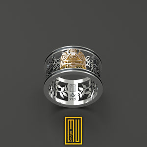 Scottish Rite 32nd Degree Ring With Diamond