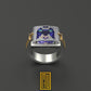 Scottish Rite Double Headed Hammered Ring