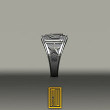 Texas State Sign Masonic Ring - Handmade Men's Jewelry, Freemason Ring, Esoteric & Mystic Gift