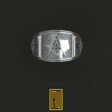 Texas State Sign Masonic Ring - Handmade Men's Jewelry, Freemason Ring, Esoteric & Mystic Gift